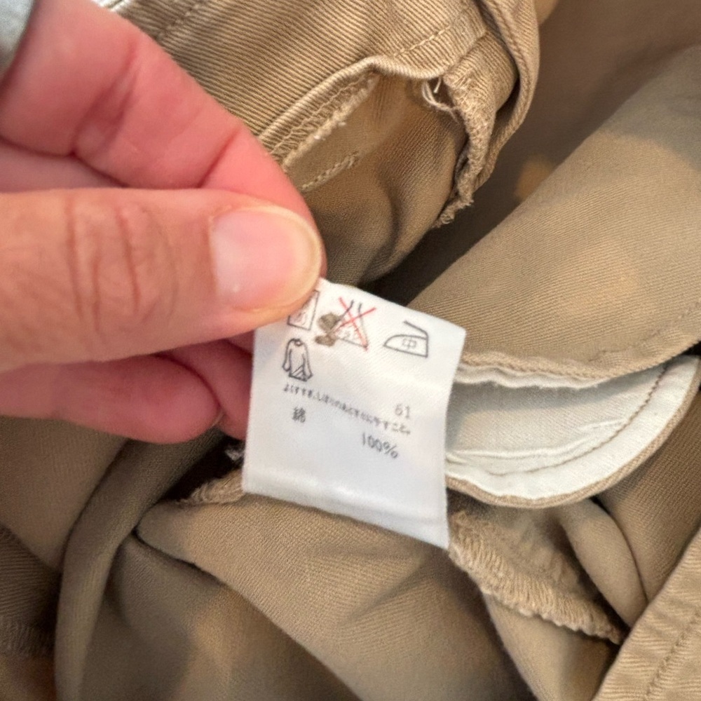 Vintage Ralph Lauren Country Khaki Cotton Twill Midi Straight Pencil Skirt S - Picture 8 of 12